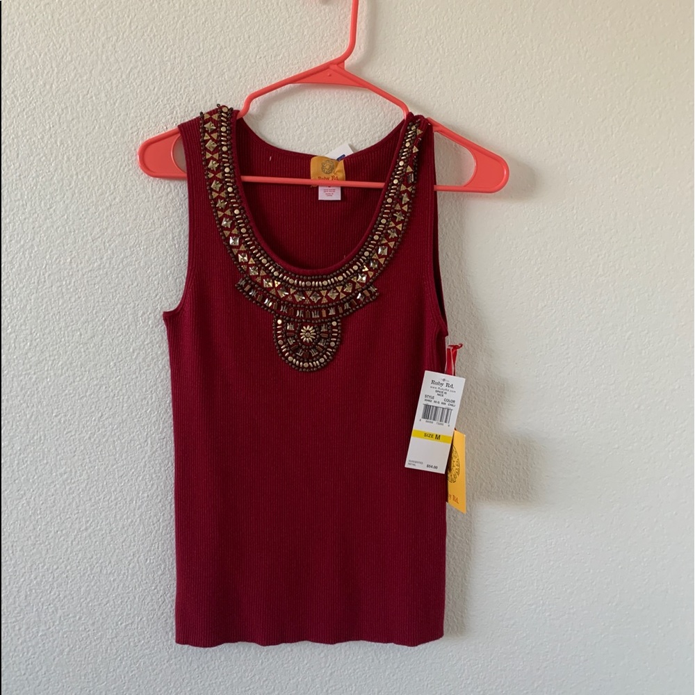 Ruby Rd. Maroon blouse ❤️